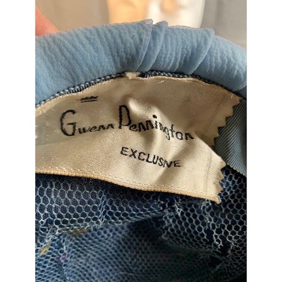 Gwenn Pennington Ladies Light Blue Hat Sz 22 Vintage - Picture 8 of 9